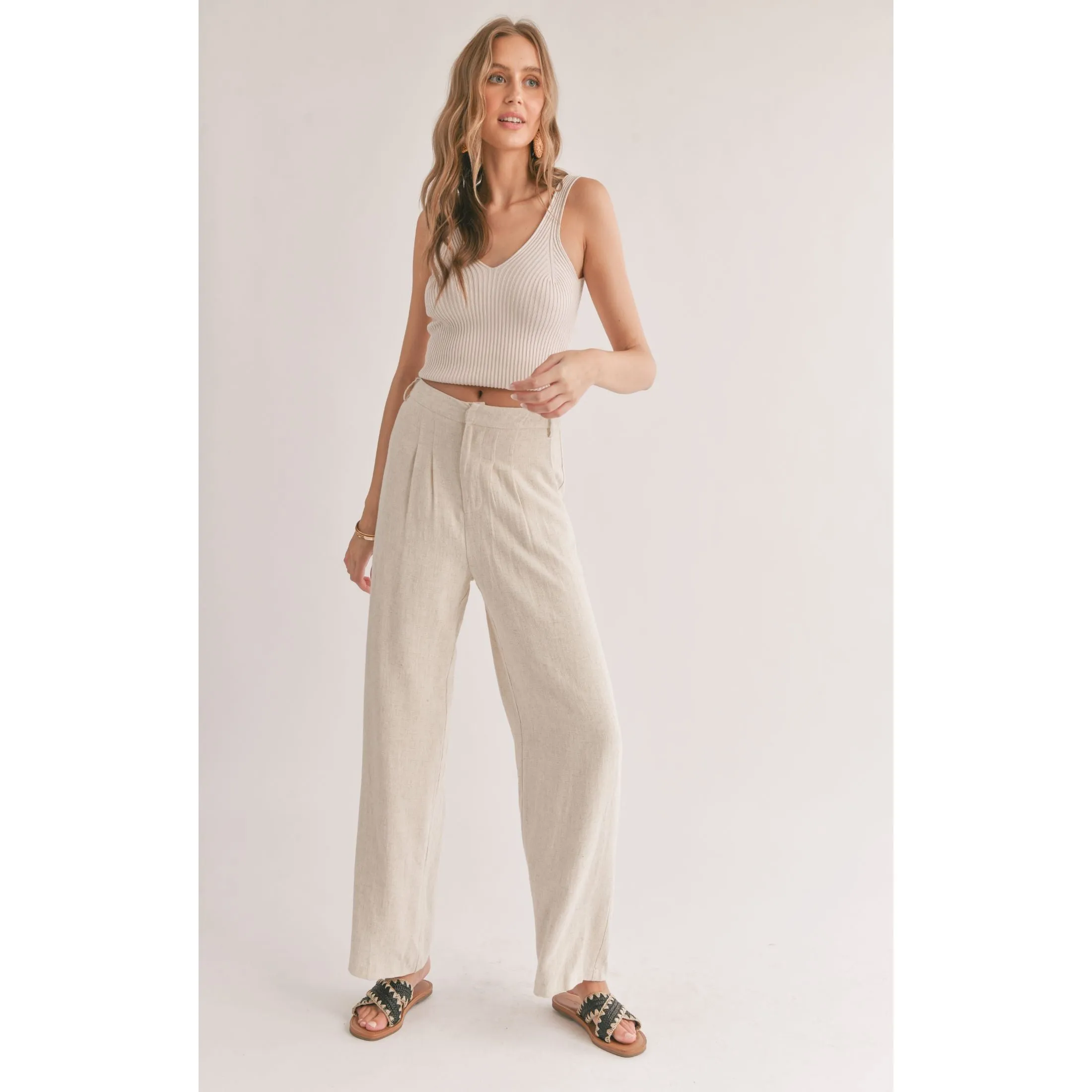 LUNA PLEATED TROUSERS