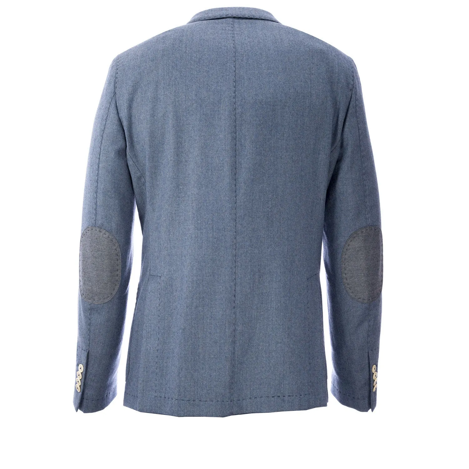 MANUEL RITZ Heather Blue Fleece Wool Suit Jacket 113A3919X Sz IT 50 $368 NWT