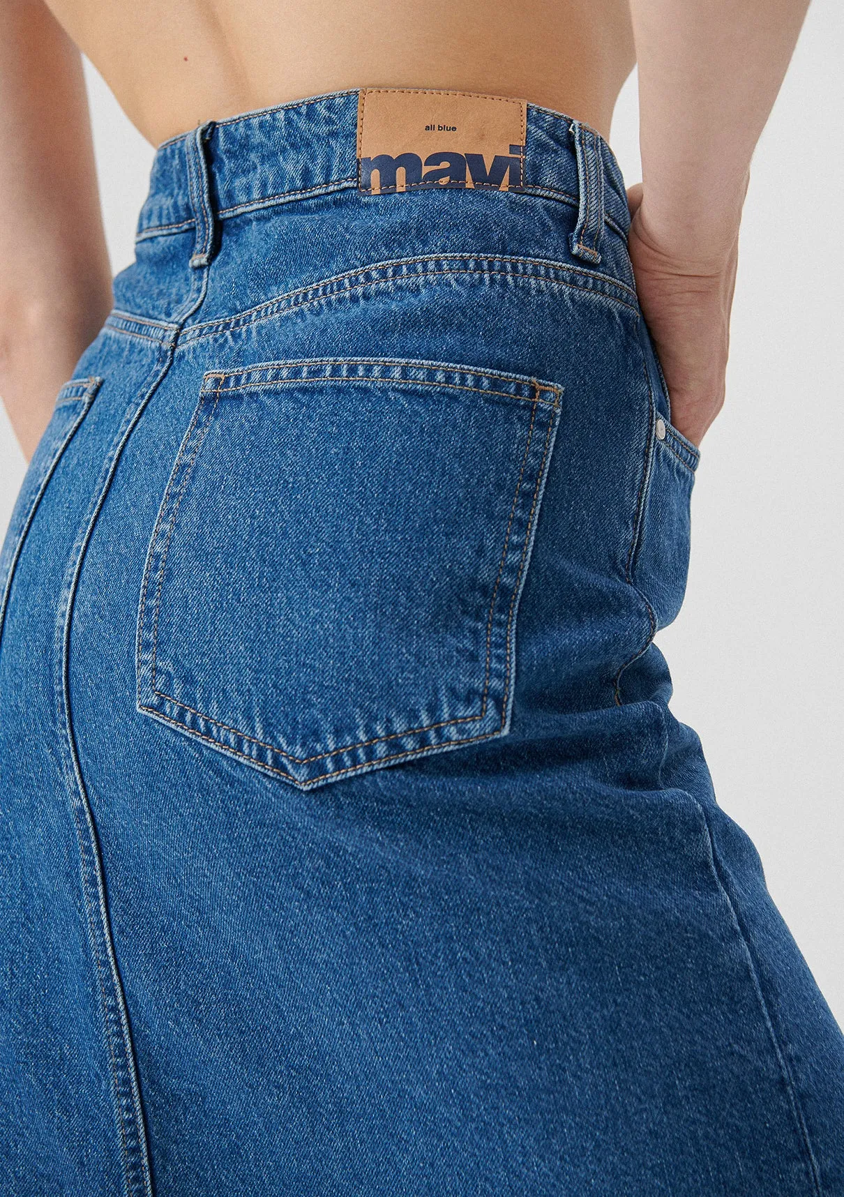 Marin Mid Blue Jean Skirt