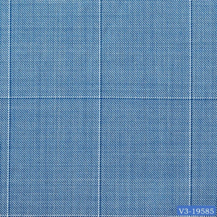 Maya Blue with Textured Windowpane Suit
