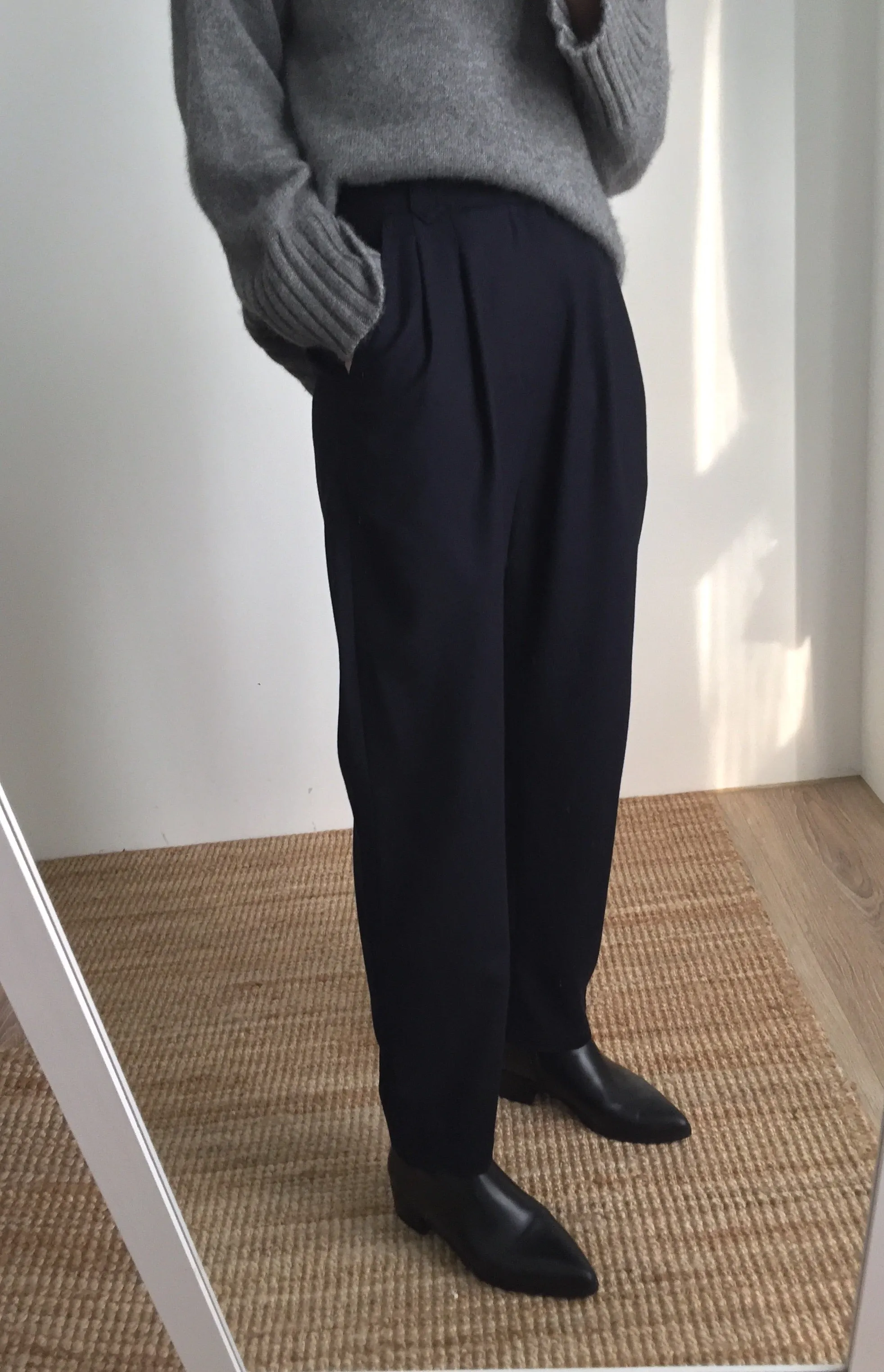 Mei wool trousers-more colours available