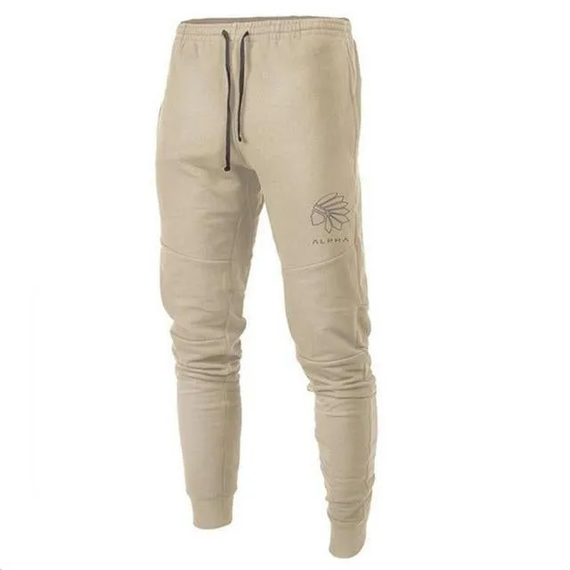 Men Fitness Sweatpants male gyms Bodybuilding workout cotton trousers Casual fashion sportswear Brand Pencil pants