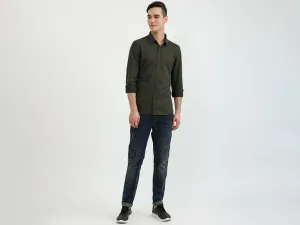 Mens Slim Fit Solid Shirt