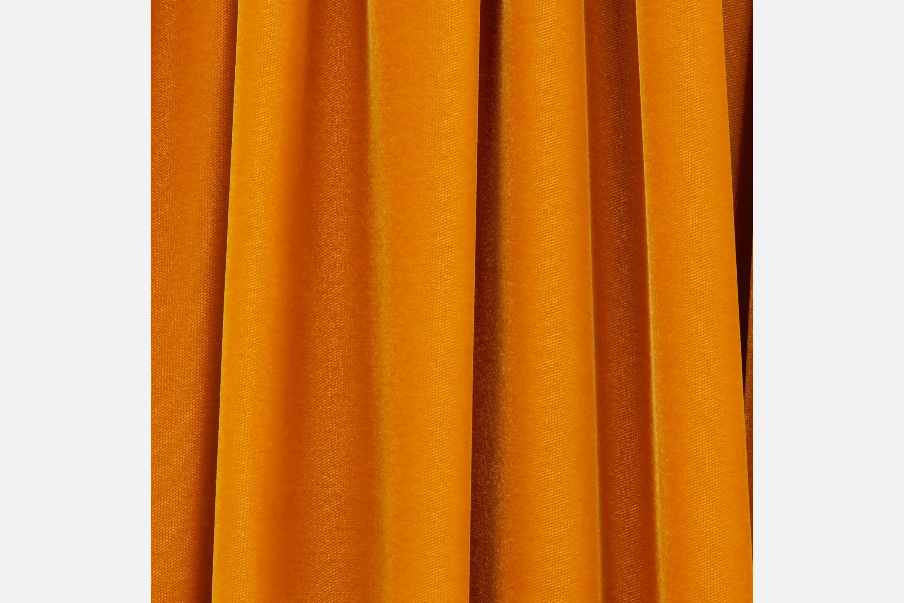 Mid-Length Flared Skirt • Orange Velvet