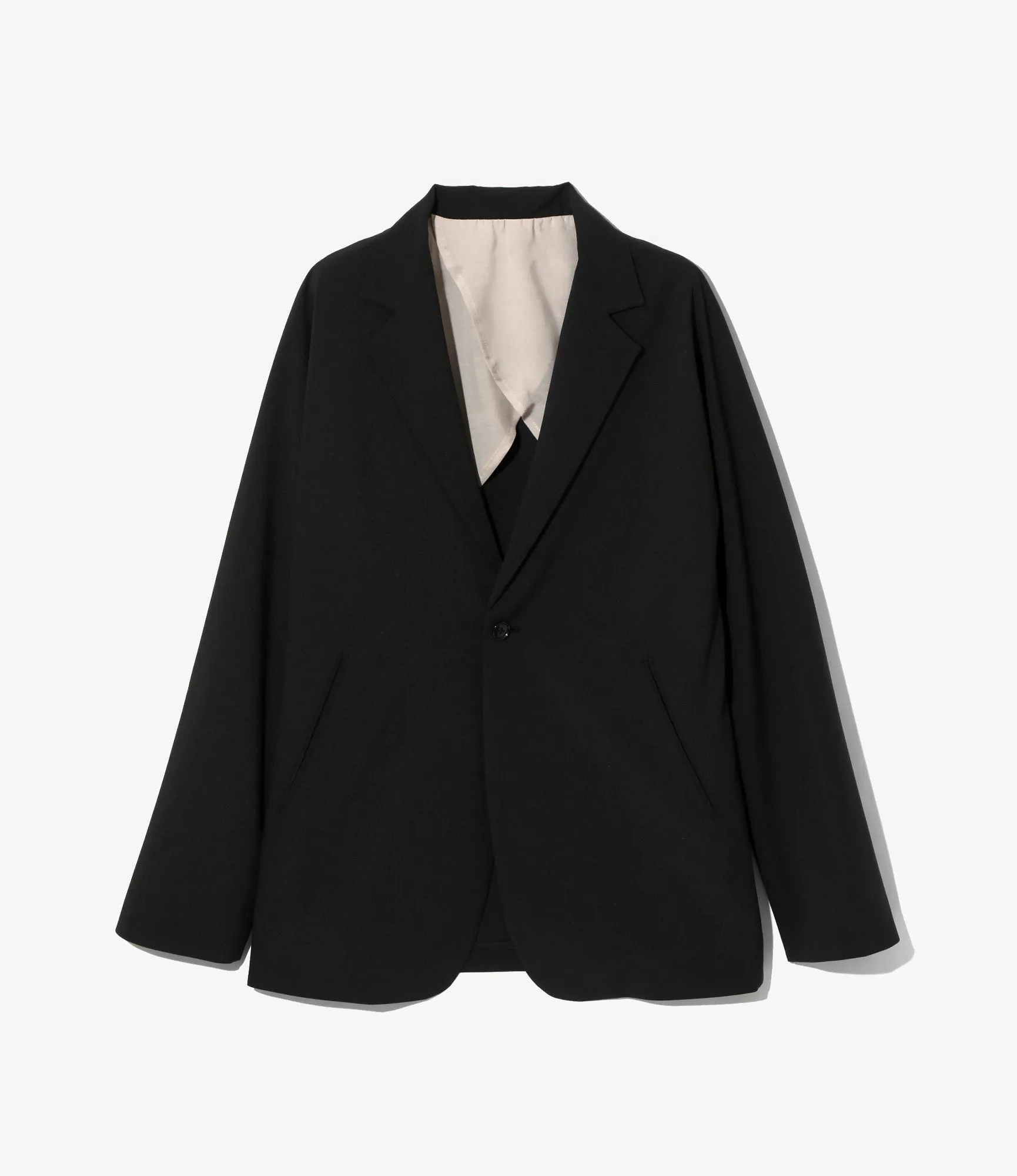 Miles Jacket – Black Polyester Cloth