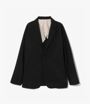 Miles Jacket – Black Polyester Cloth