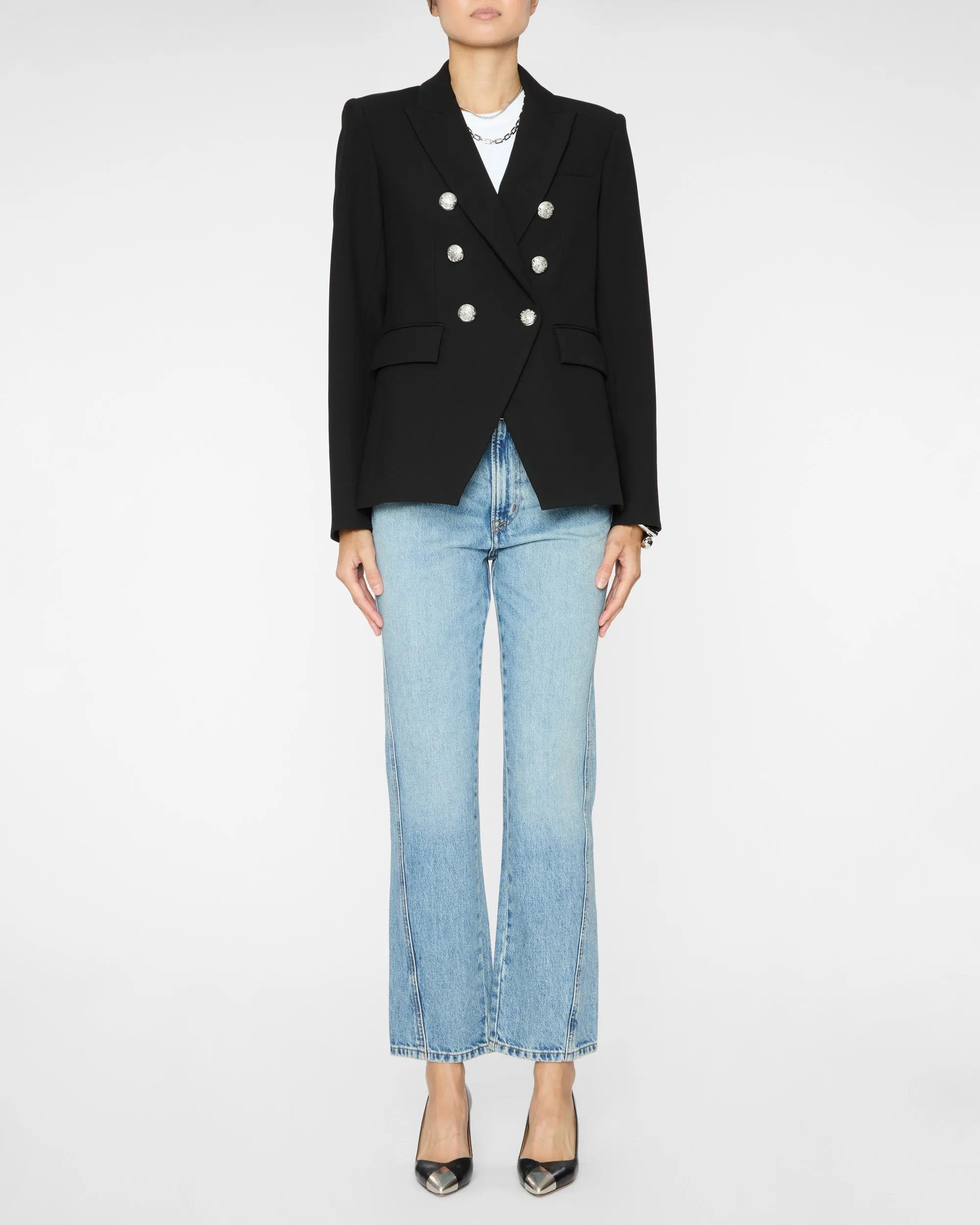 Miller Dickey Jacket in Black/Silver