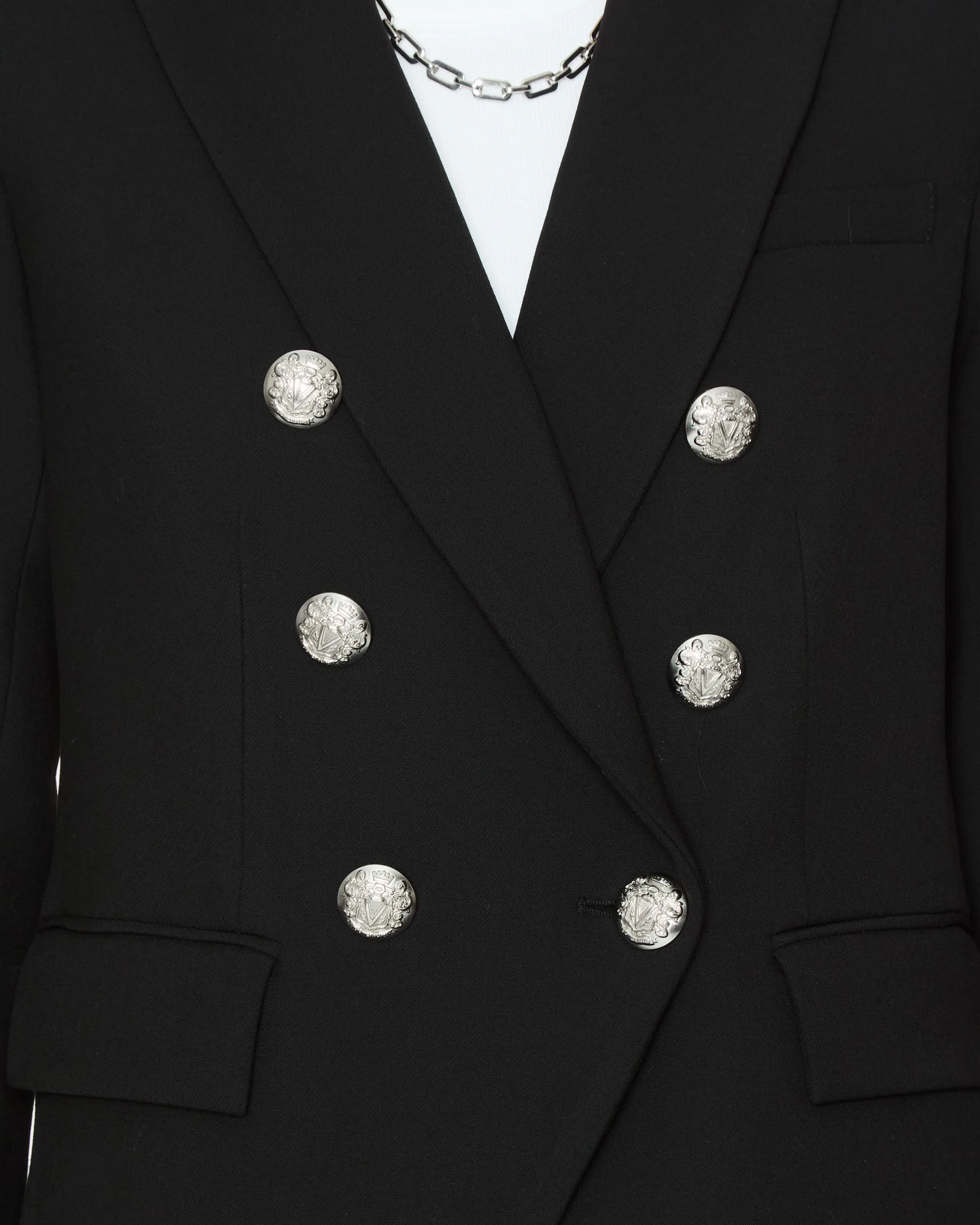 Miller Dickey Jacket in Black/Silver