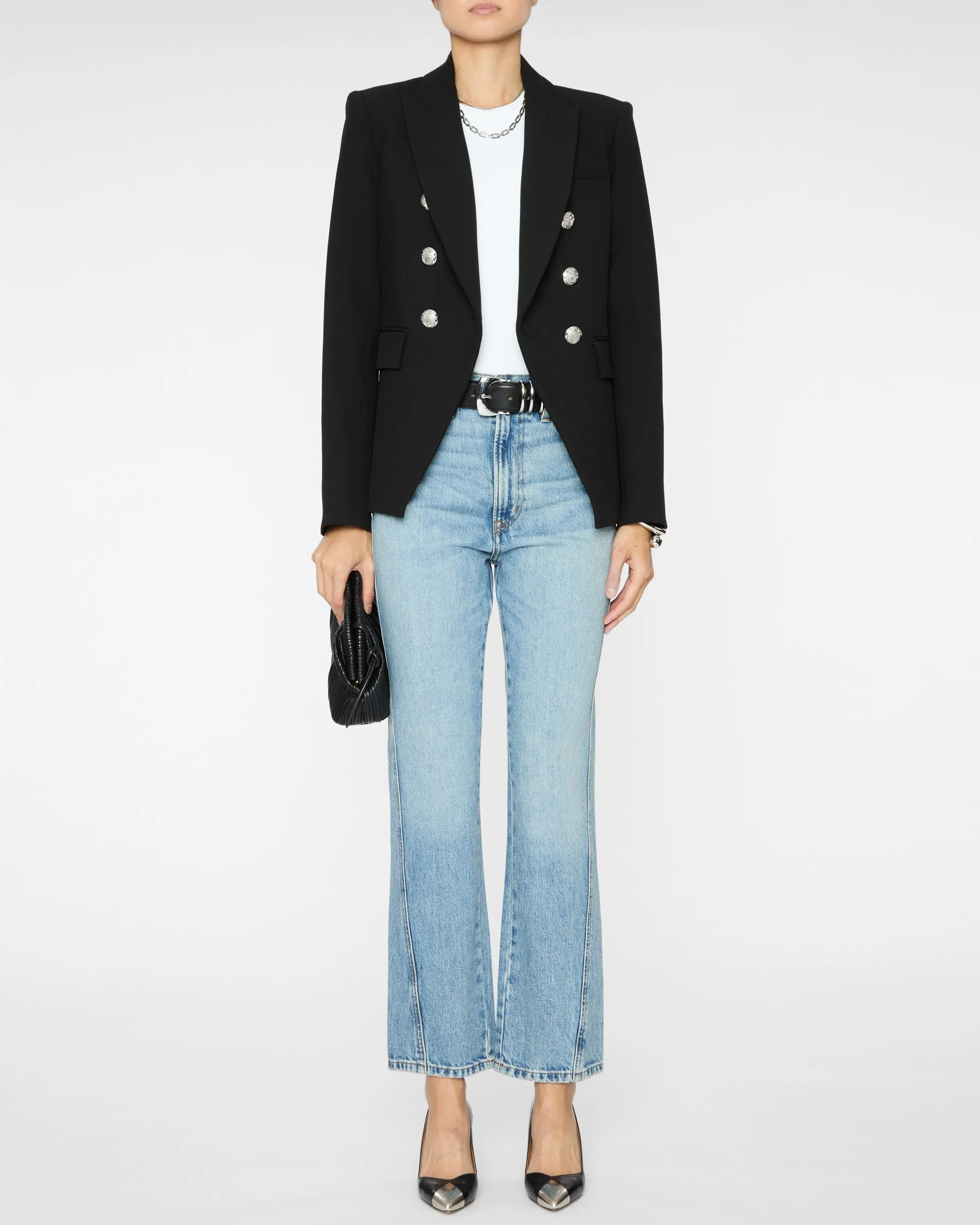 Miller Dickey Jacket in Black/Silver