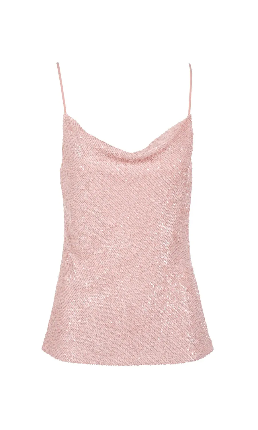 Monet Cami - Light Pink Sequin
