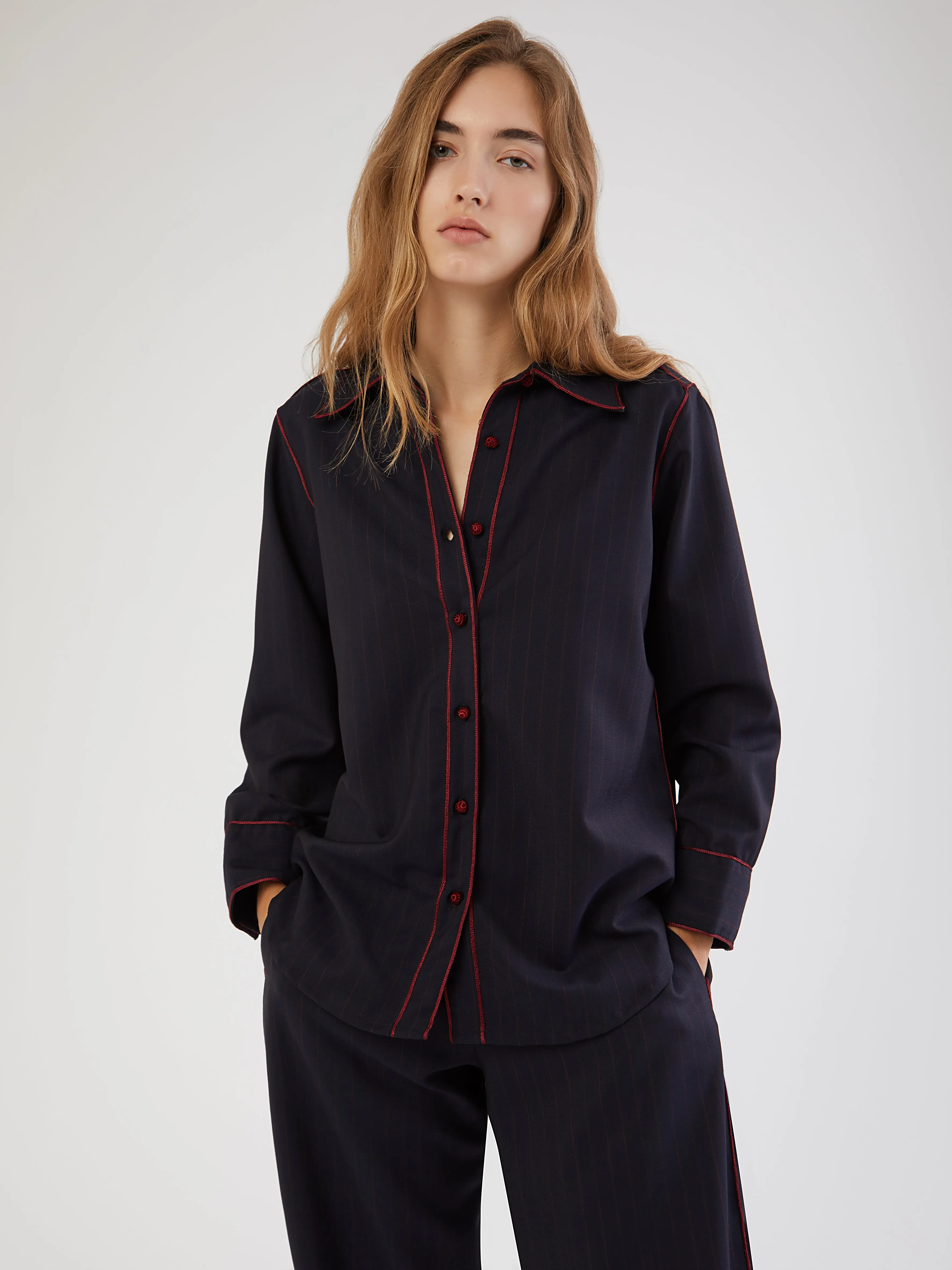 Moroccan Alma wool shirt