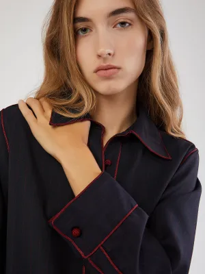 Moroccan Alma wool shirt