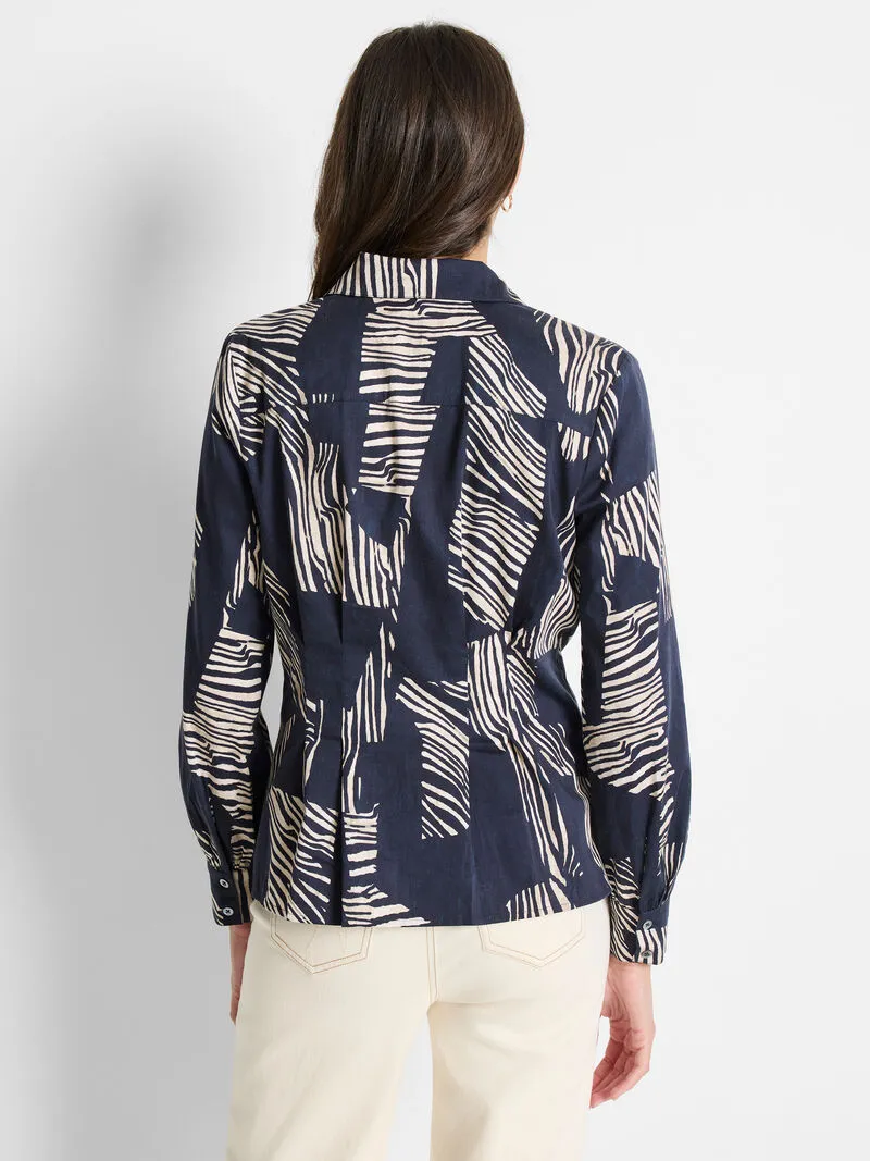 NIC ZOE Zebra Stripe Shirt
