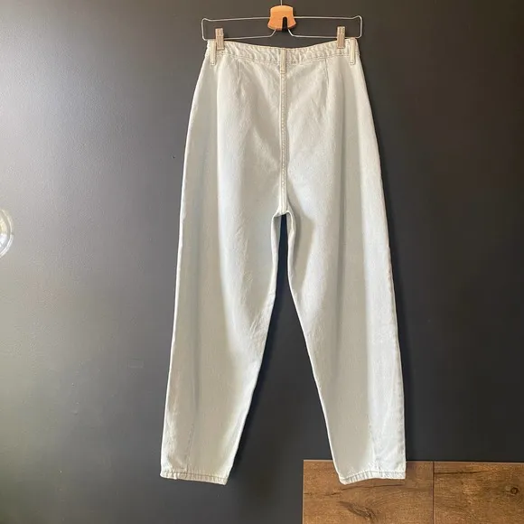 Nocturne Pleated High Waist Mom Jean Trousers NEW Medium