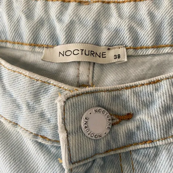 Nocturne Pleated High Waist Mom Jean Trousers NEW Medium