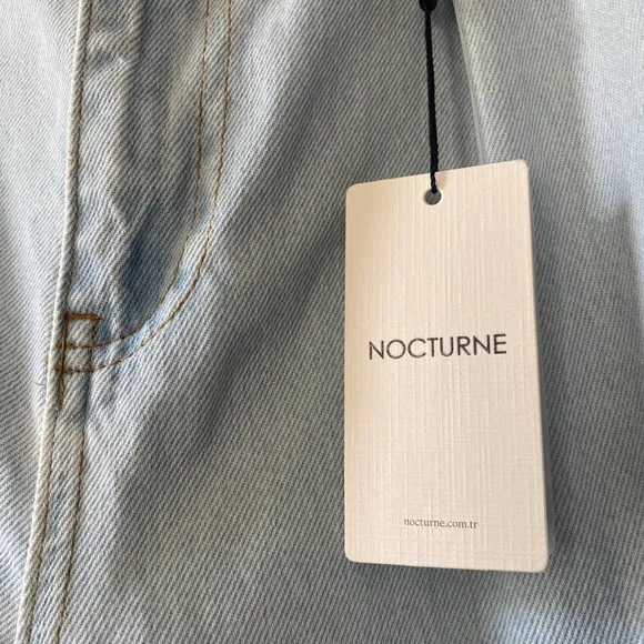 Nocturne Pleated High Waist Mom Jean Trousers NEW Medium
