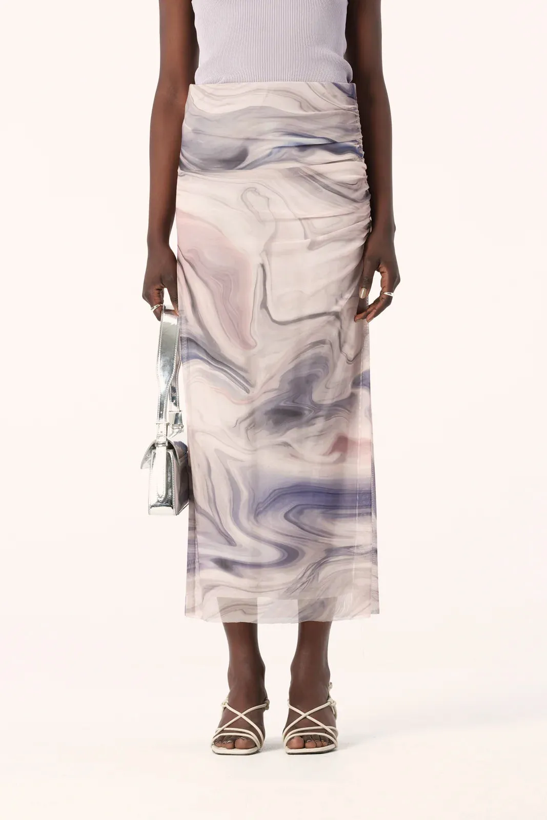 Nura Skirt | Orbit Print