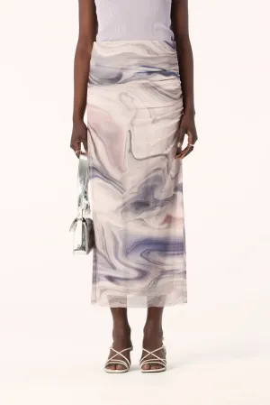 Nura Skirt | Orbit Print