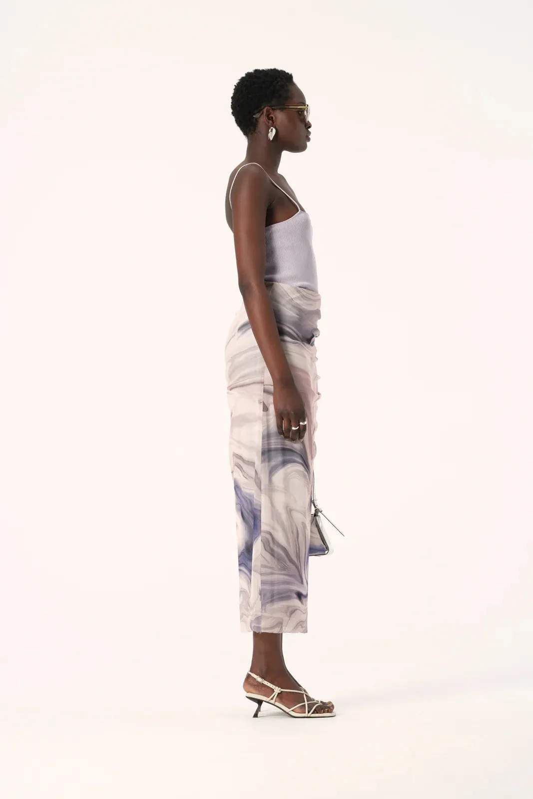 Nura Skirt | Orbit Print