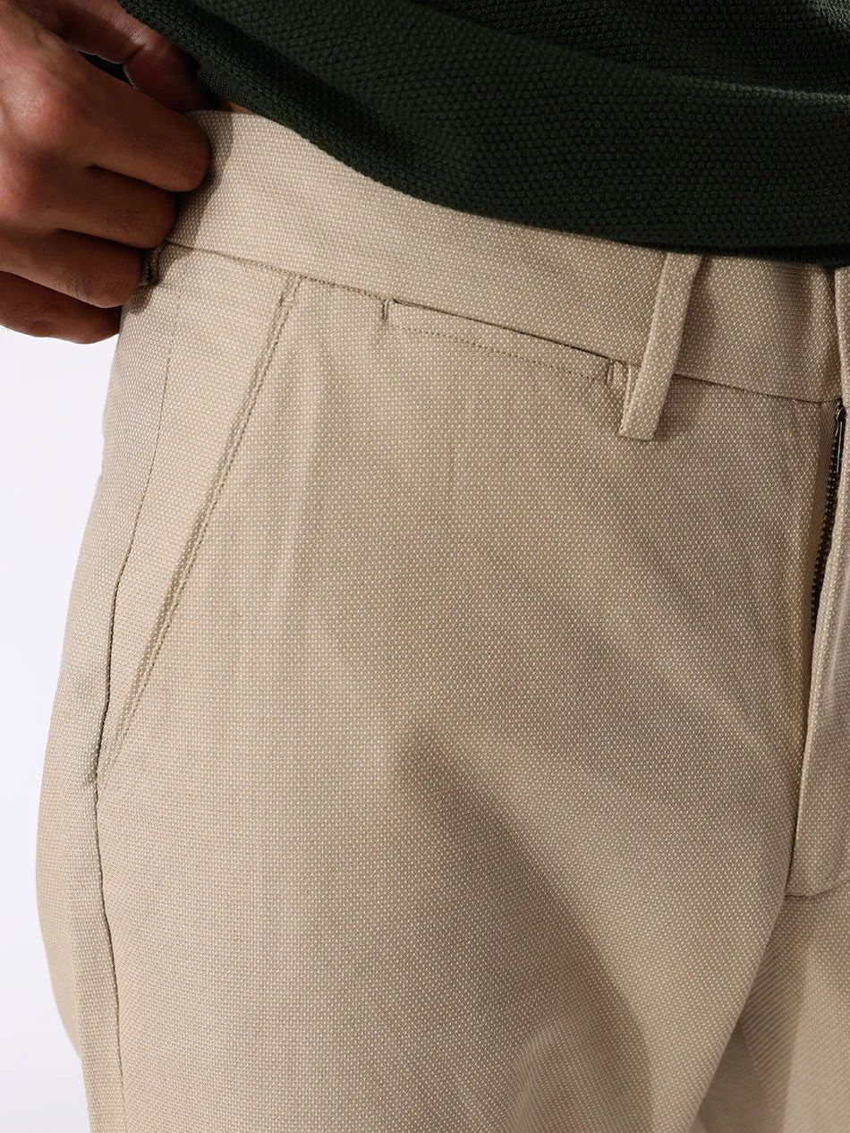 OATMEAL DOBBY CHINOS
