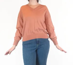 Obus orange wool mix jumper size 2 (best fits size 12)