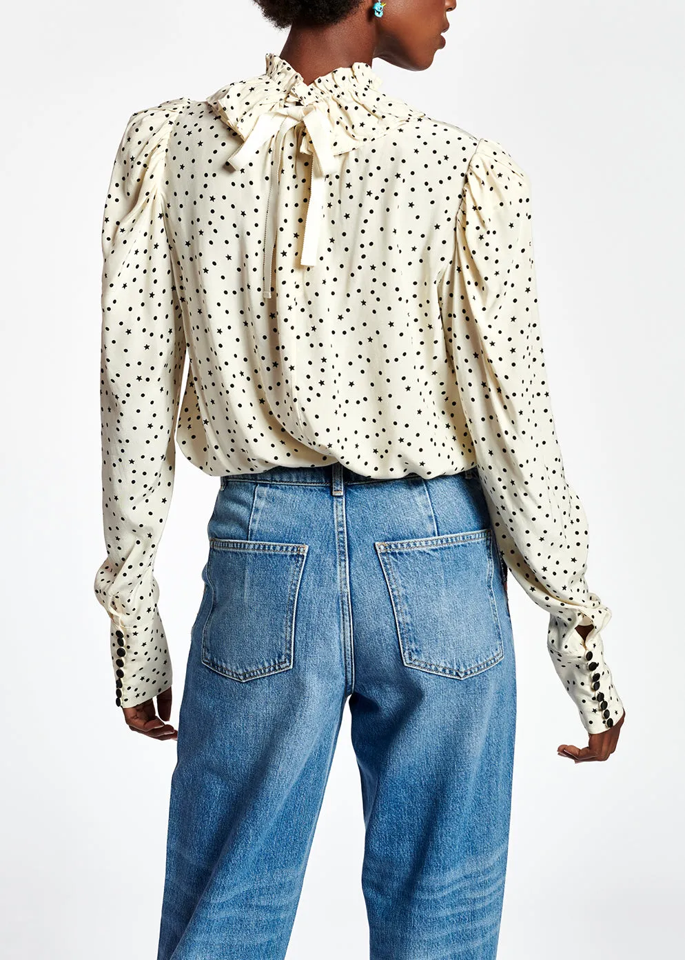 Off-white polka dot top