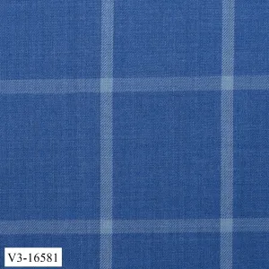 Olympic Blue Check Suit