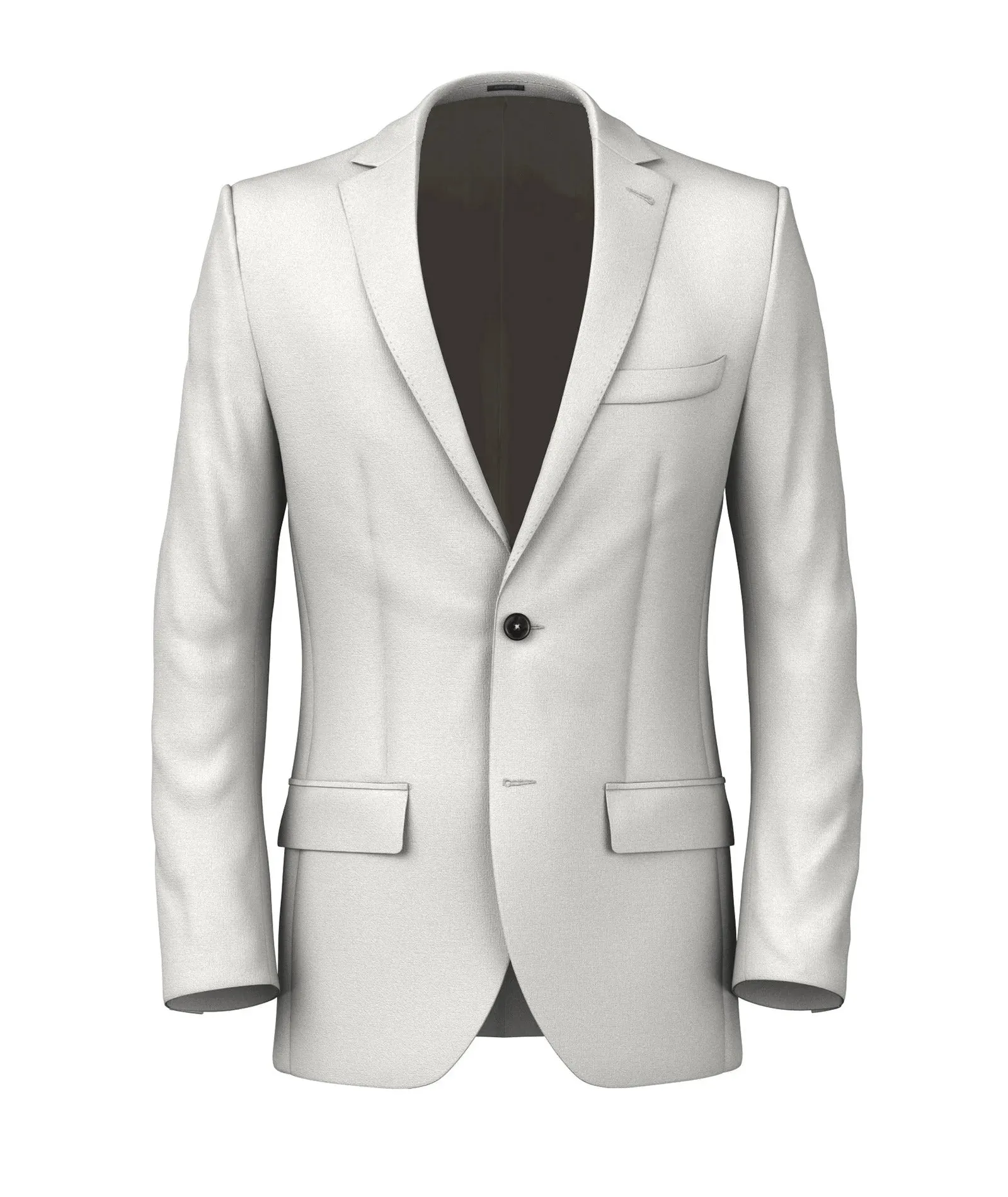 Optical white wool jacket