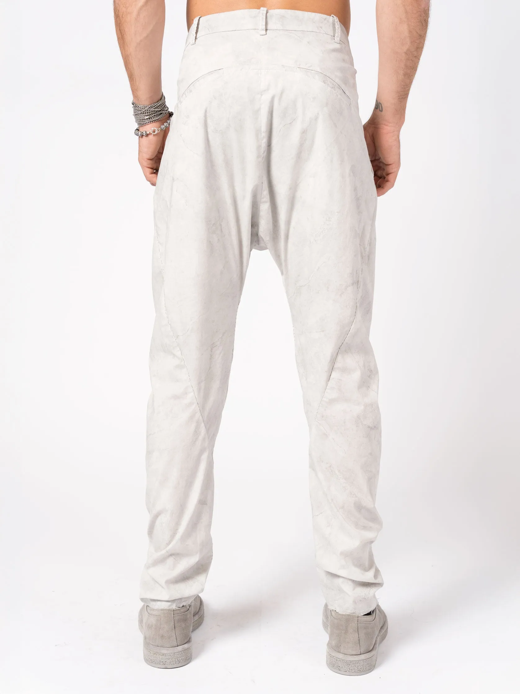 Overdyed Pleated Stretch Trousers