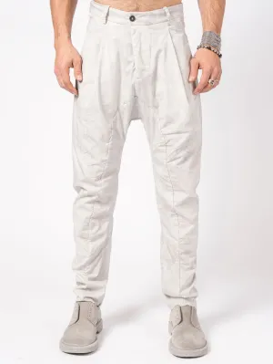 Overdyed Pleated Stretch Trousers