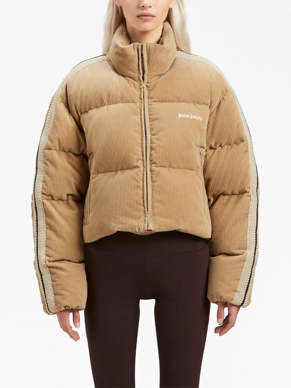 Palm Angels Coats Beige
