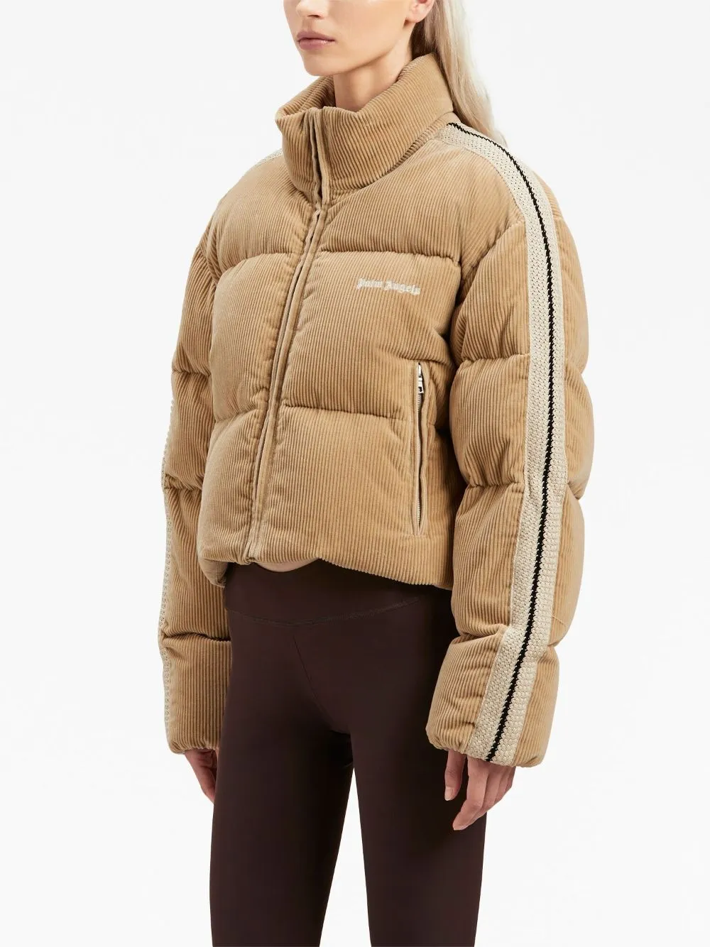 Palm Angels Coats Beige