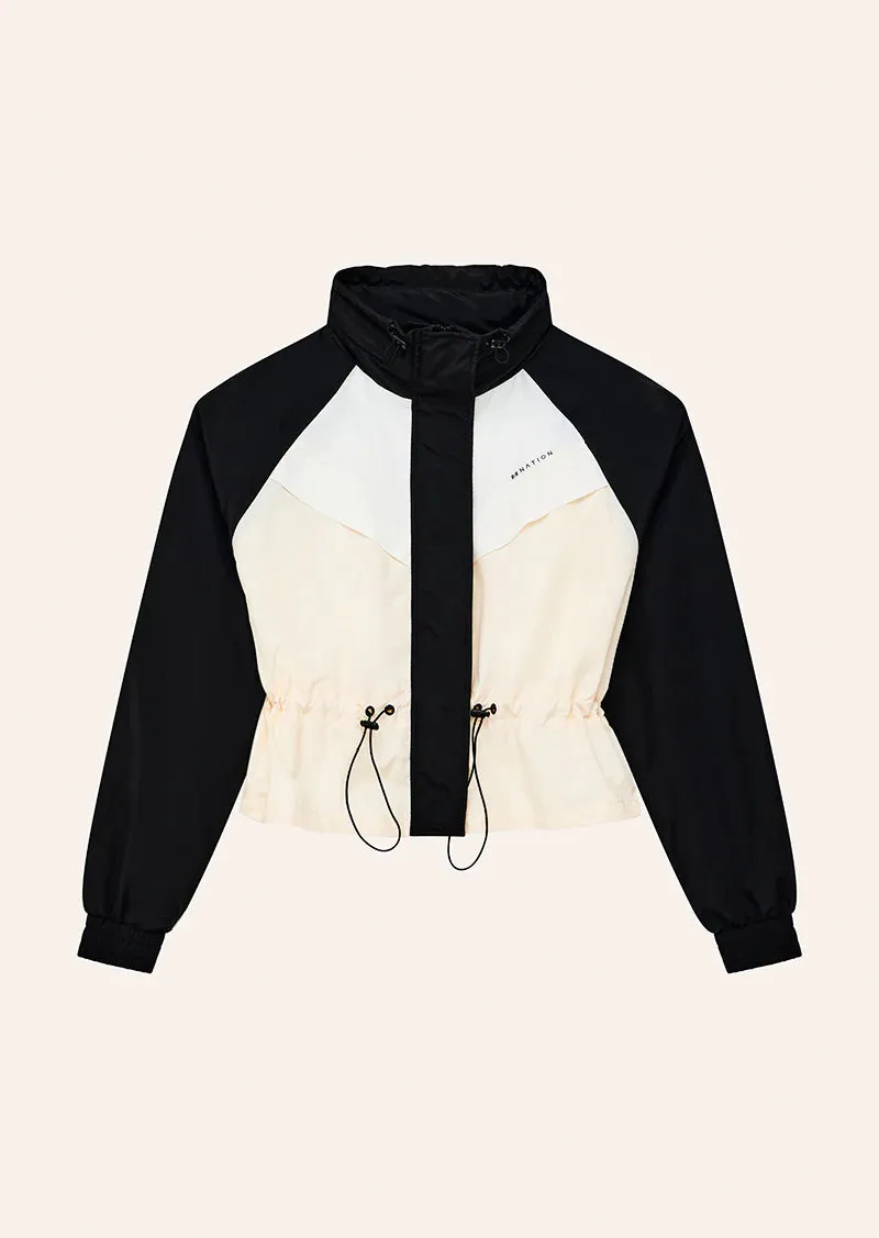 P.E NATION Shelter Jacket - Black/White