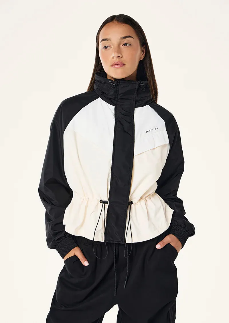P.E NATION Shelter Jacket - Black/White