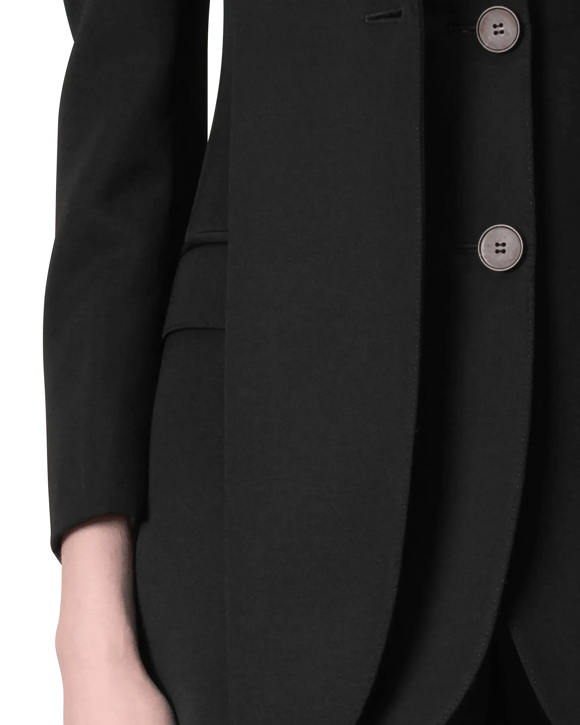 Peak Lapel Wool Blazer