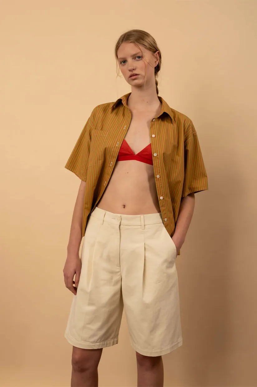 Penny Sage Remy Shorts - Creme