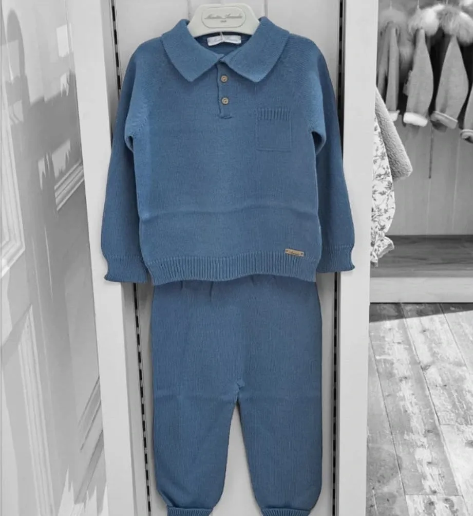Petrol Knit Lounge Set