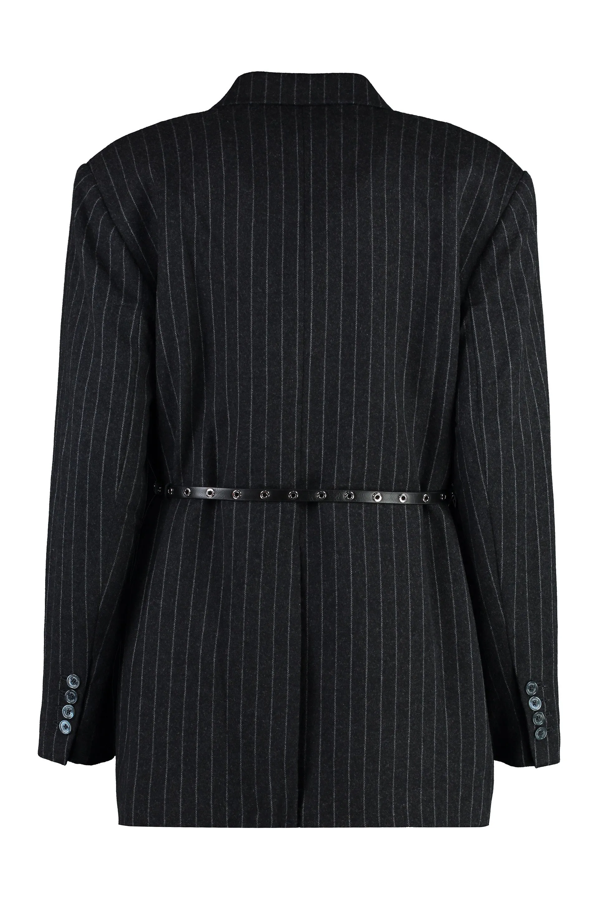 Pinstripe double breasted blazer