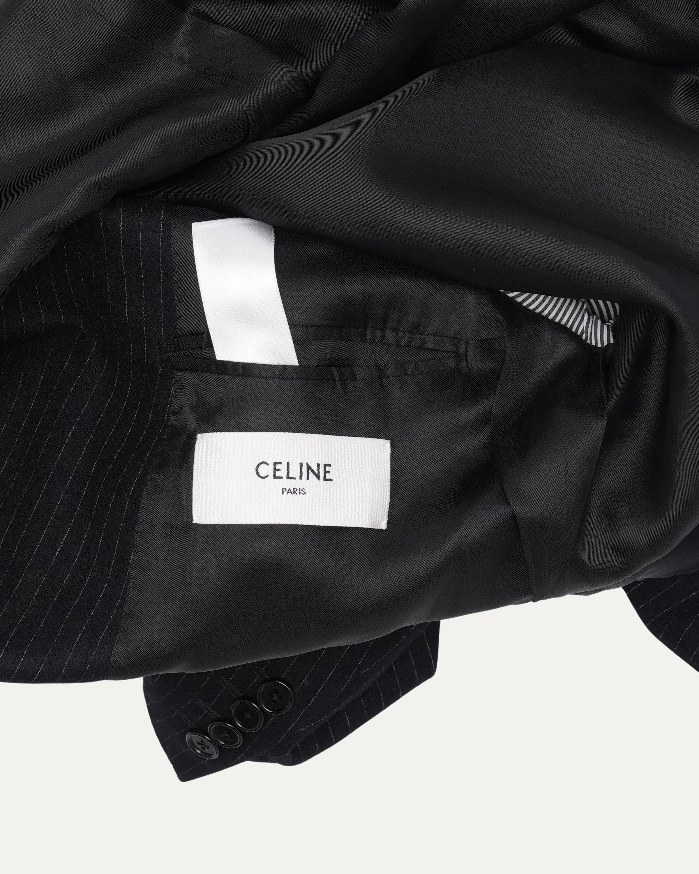 Pinstripe Inverse Lapel Suit