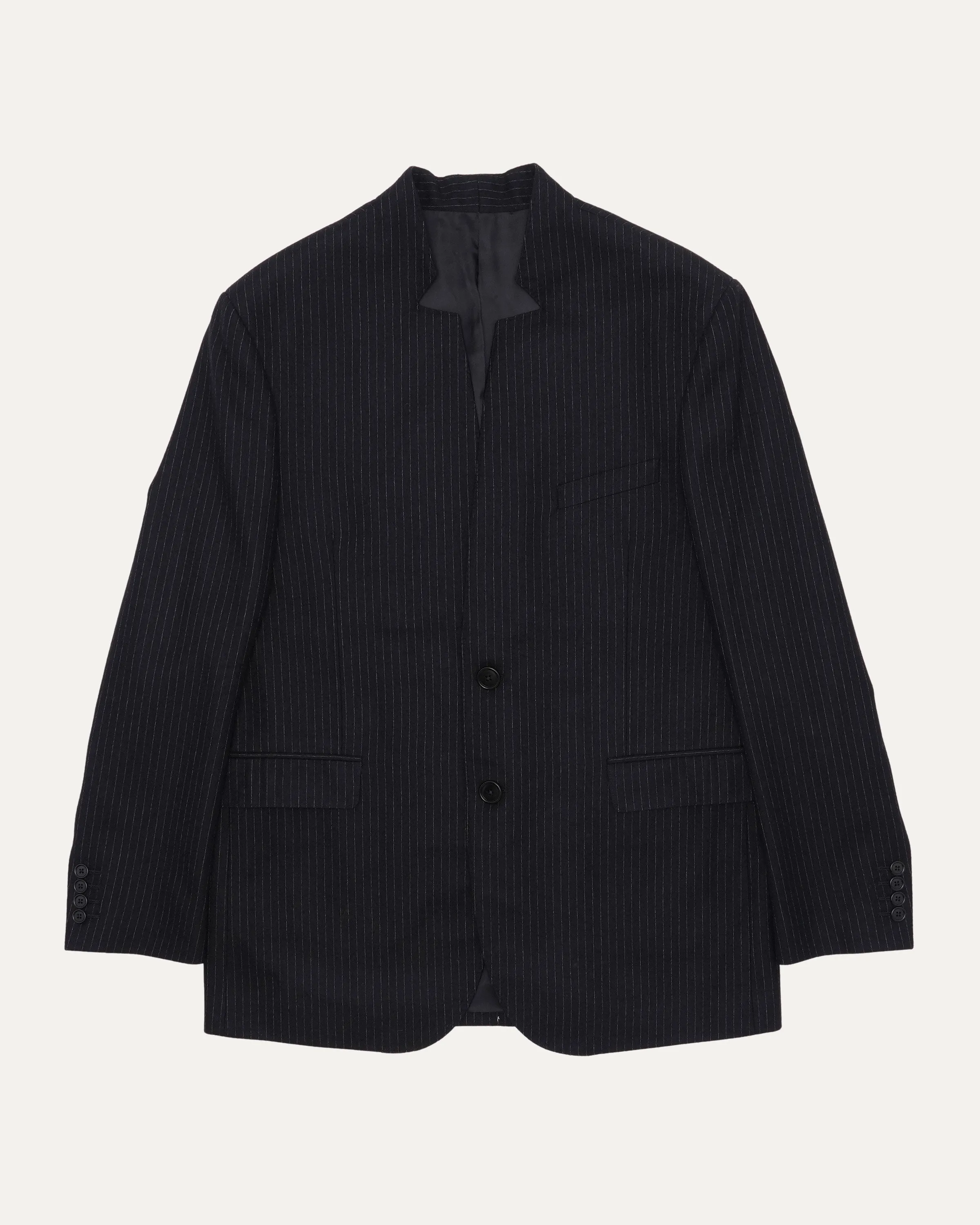 Pinstripe Inverse Lapel Suit