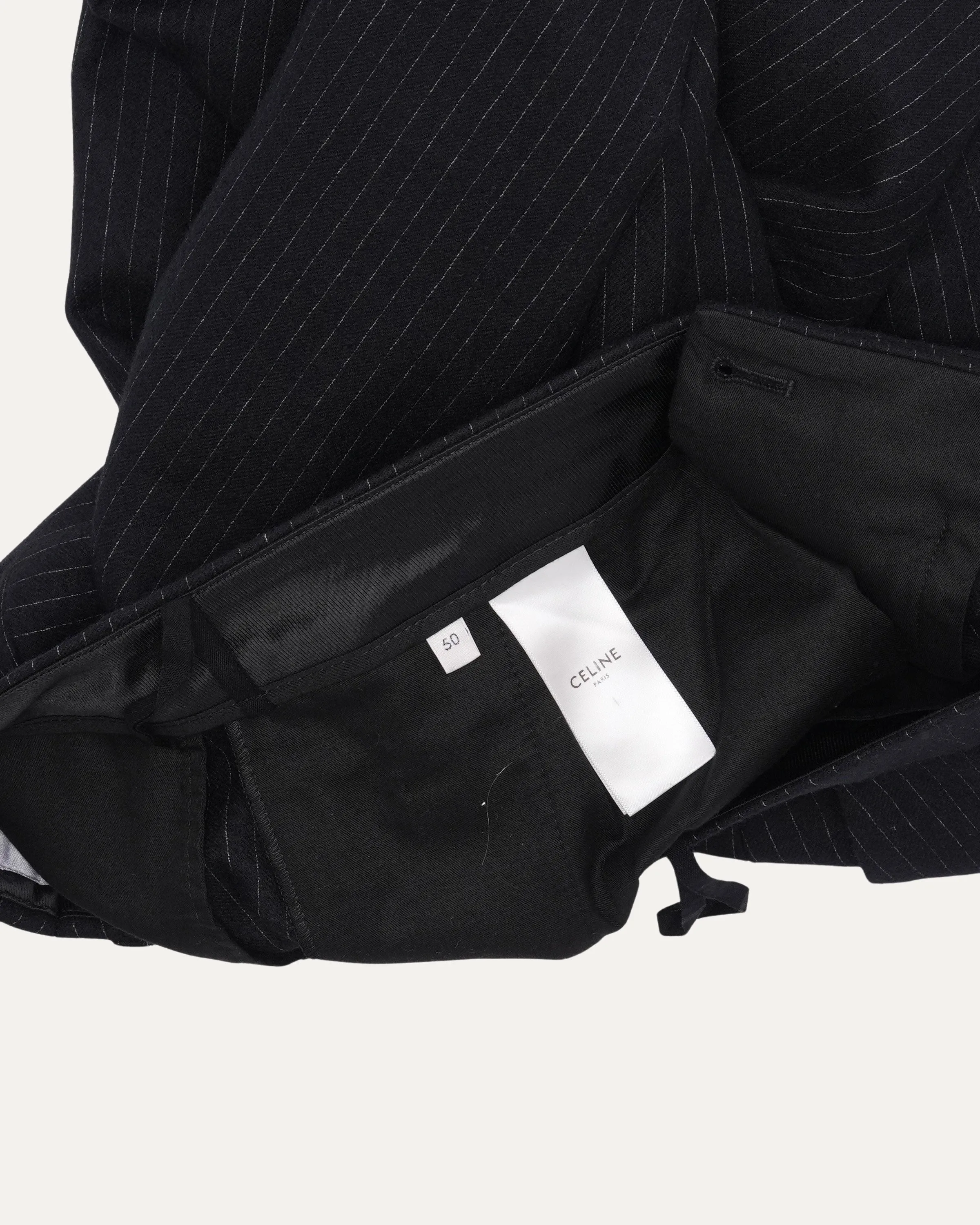 Pinstripe Inverse Lapel Suit