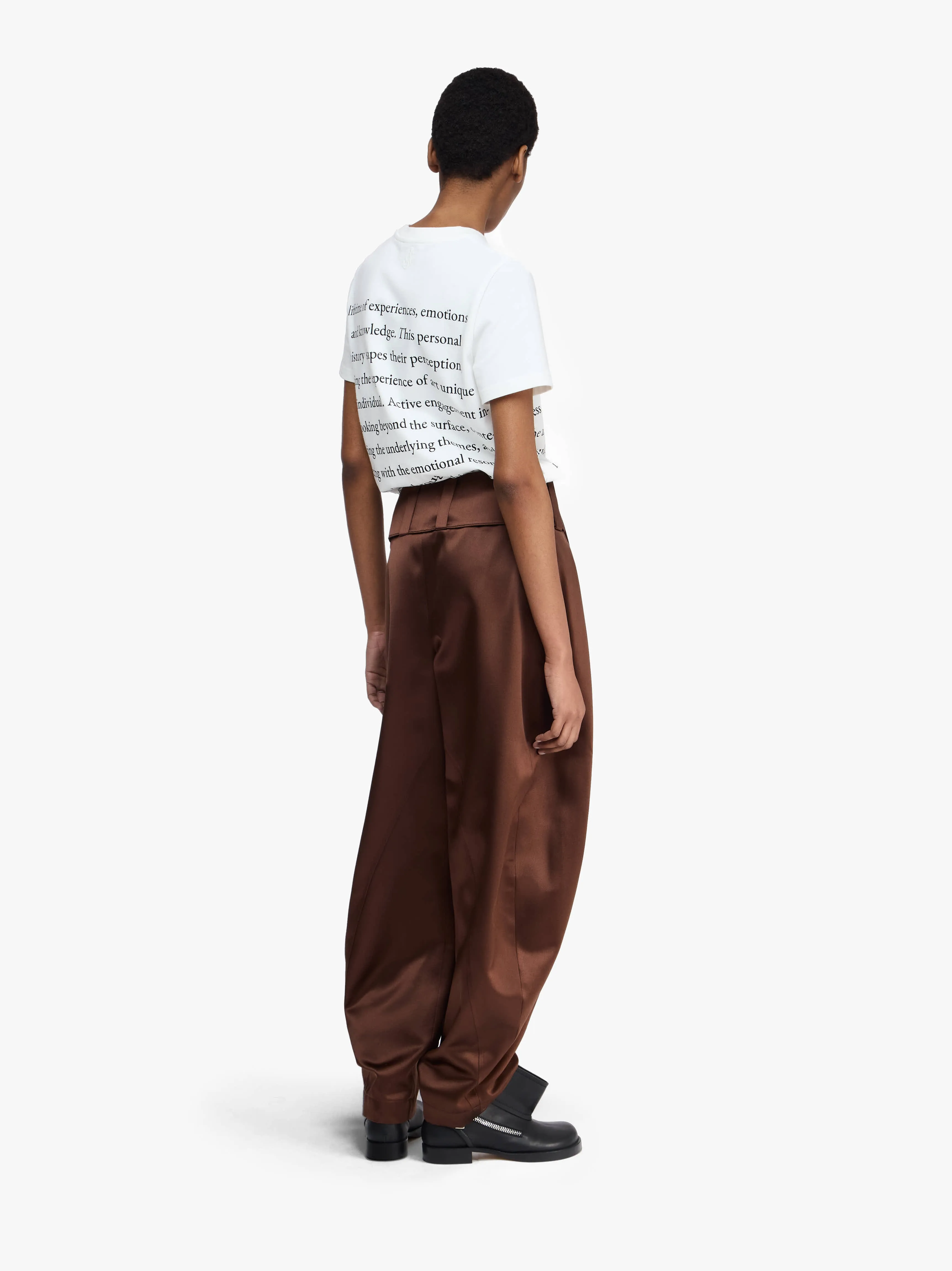 PLEATED D-RING TROUSERS