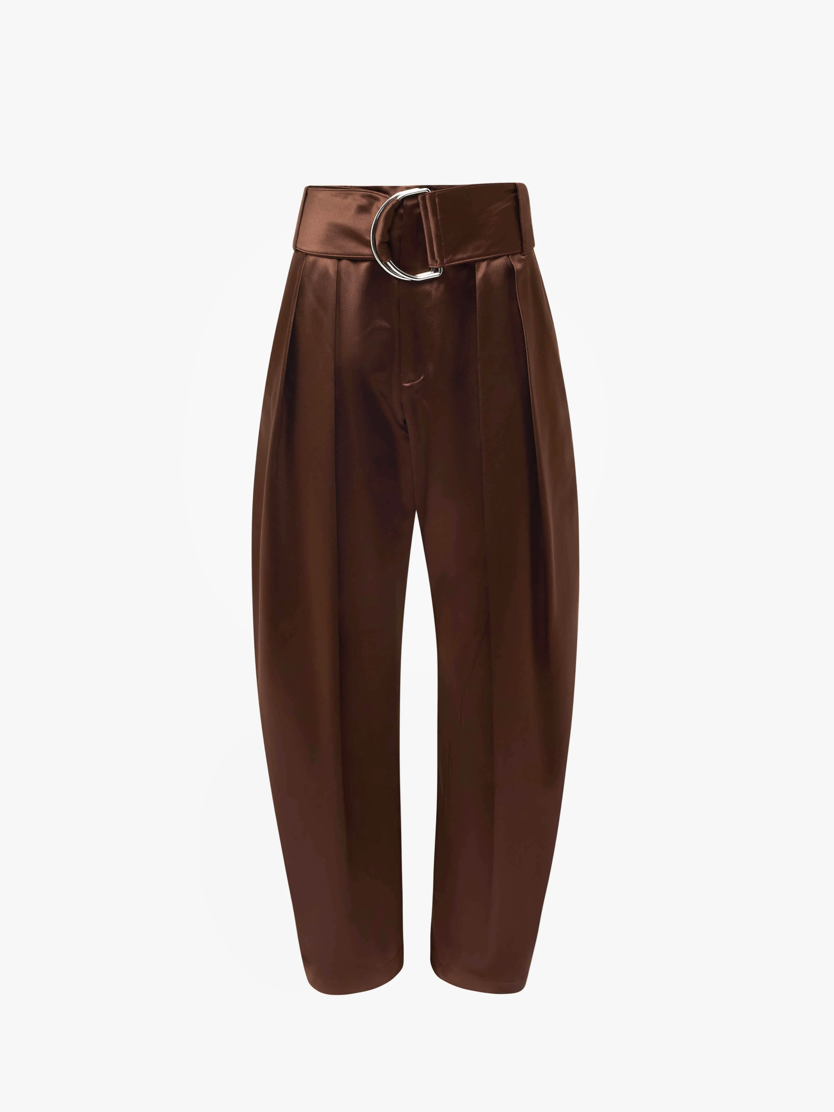 PLEATED D-RING TROUSERS