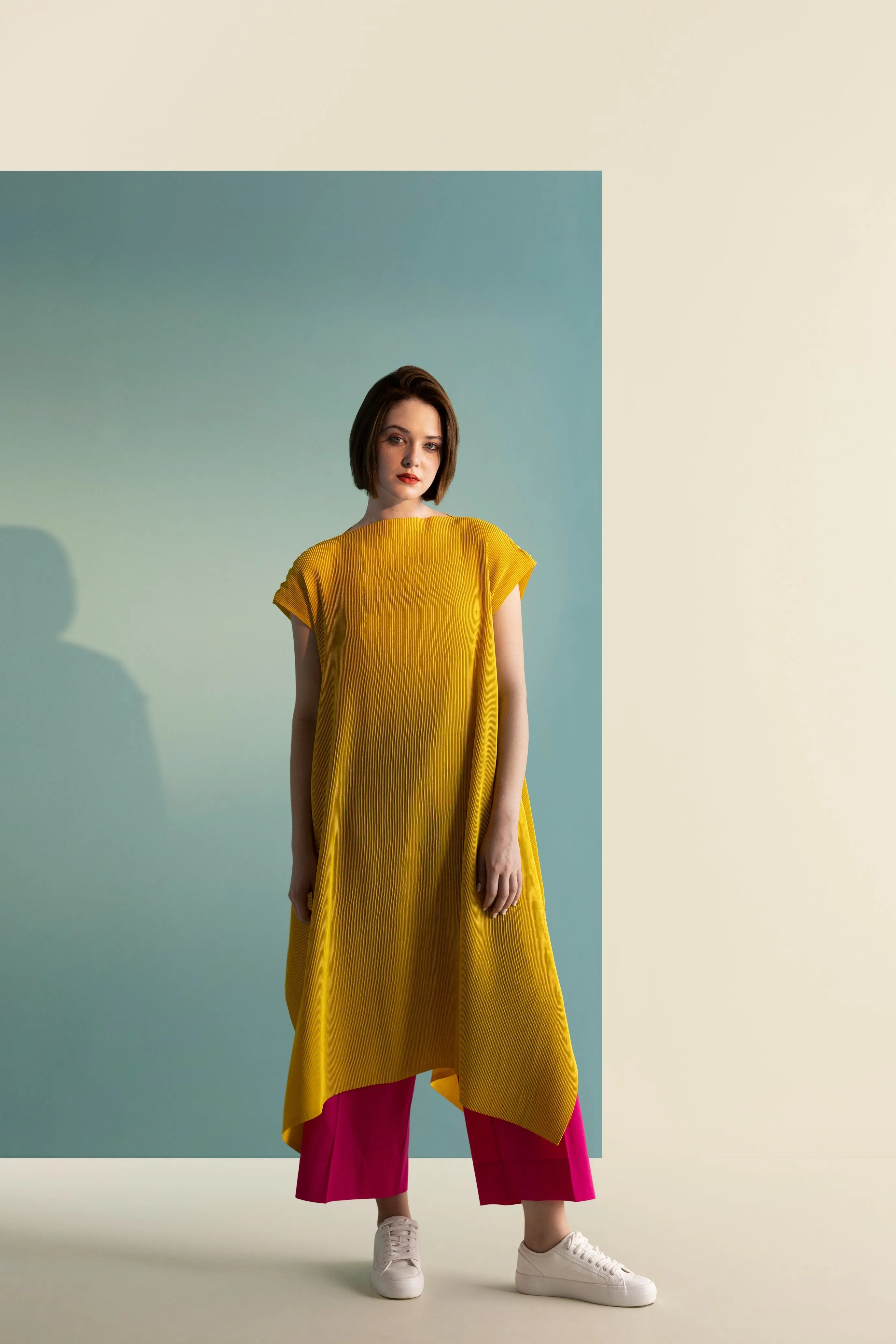 Pleated Kurta Dress