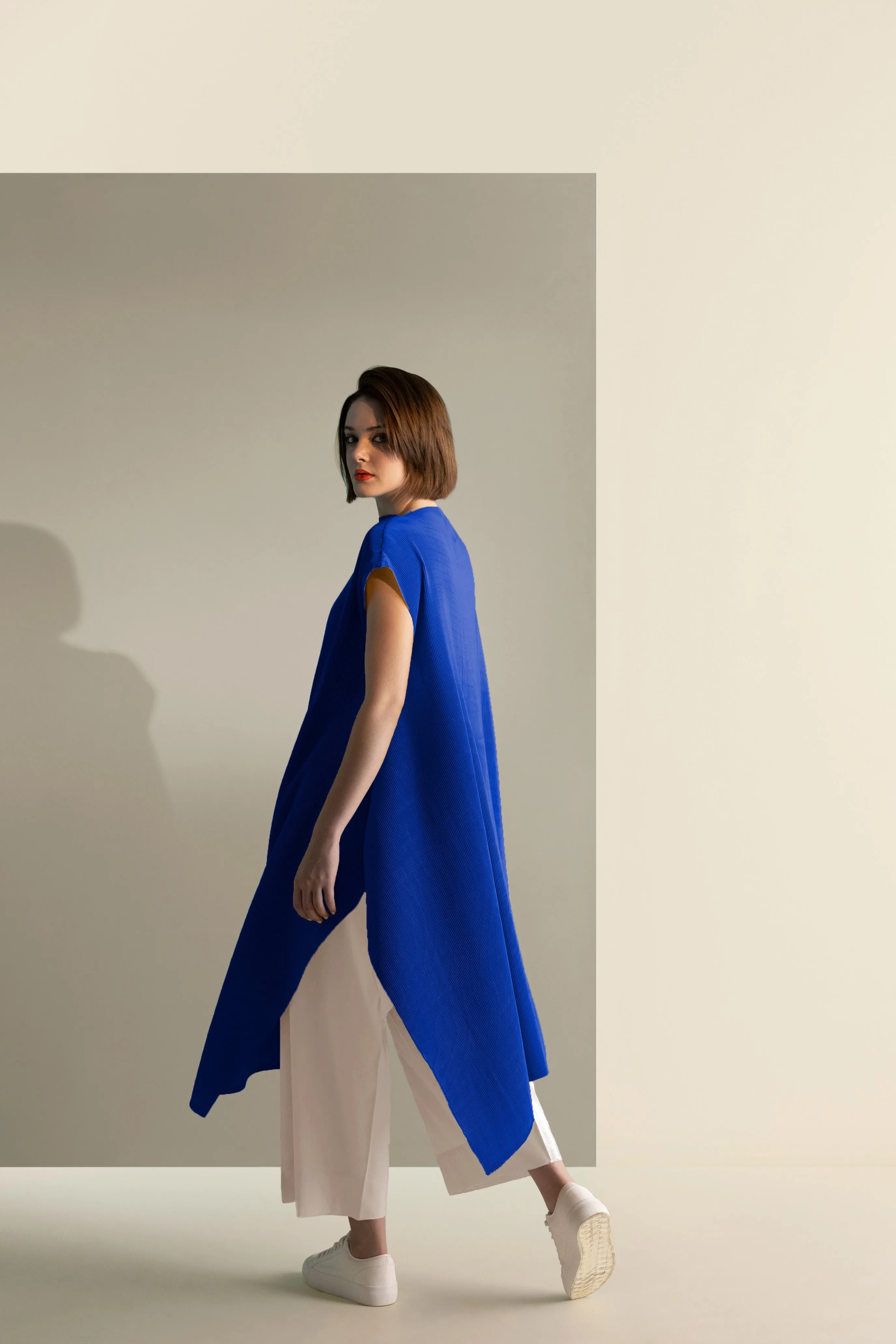 Pleated Kurta Dress