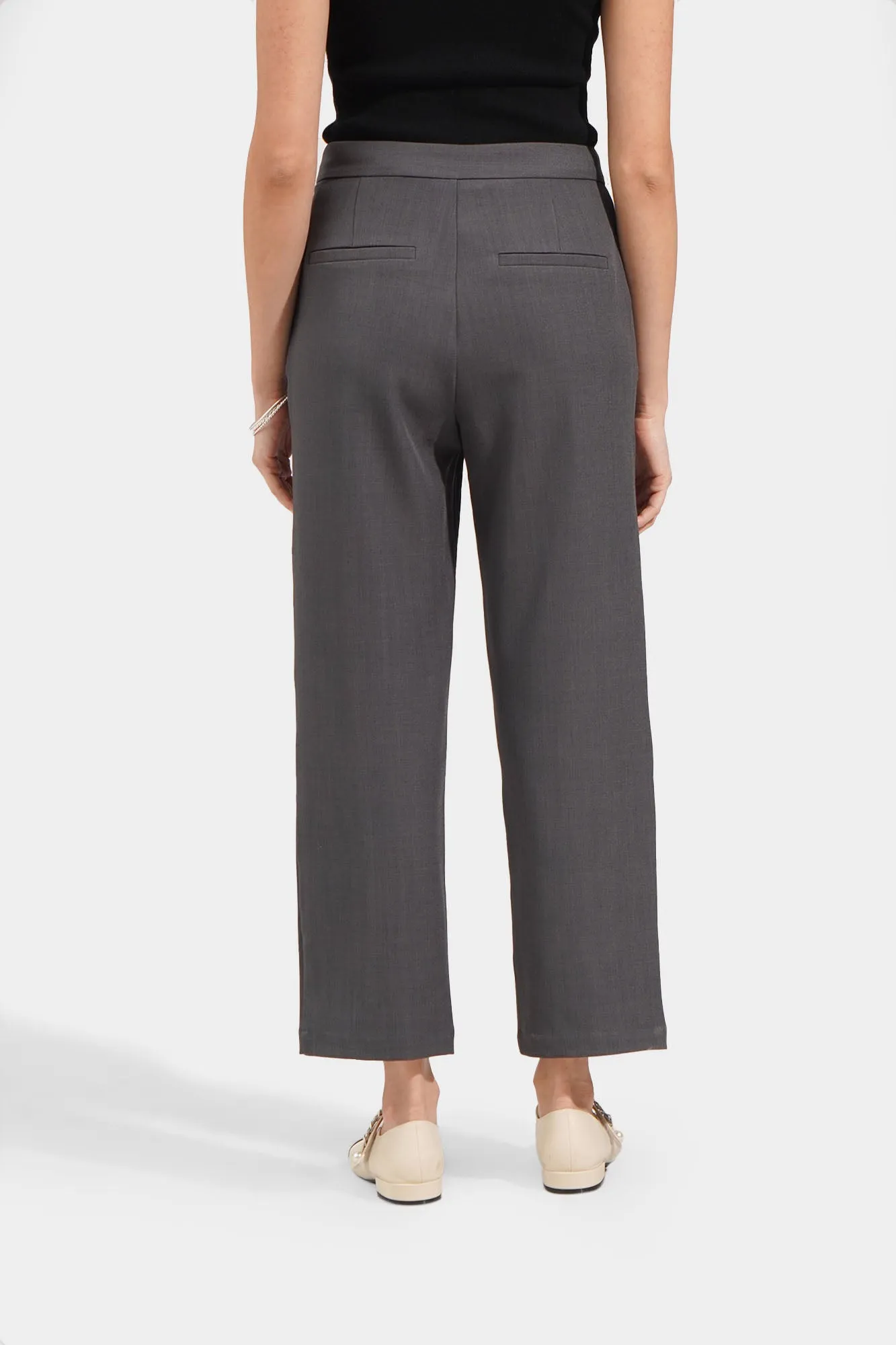 Pleated Tapered Trousers