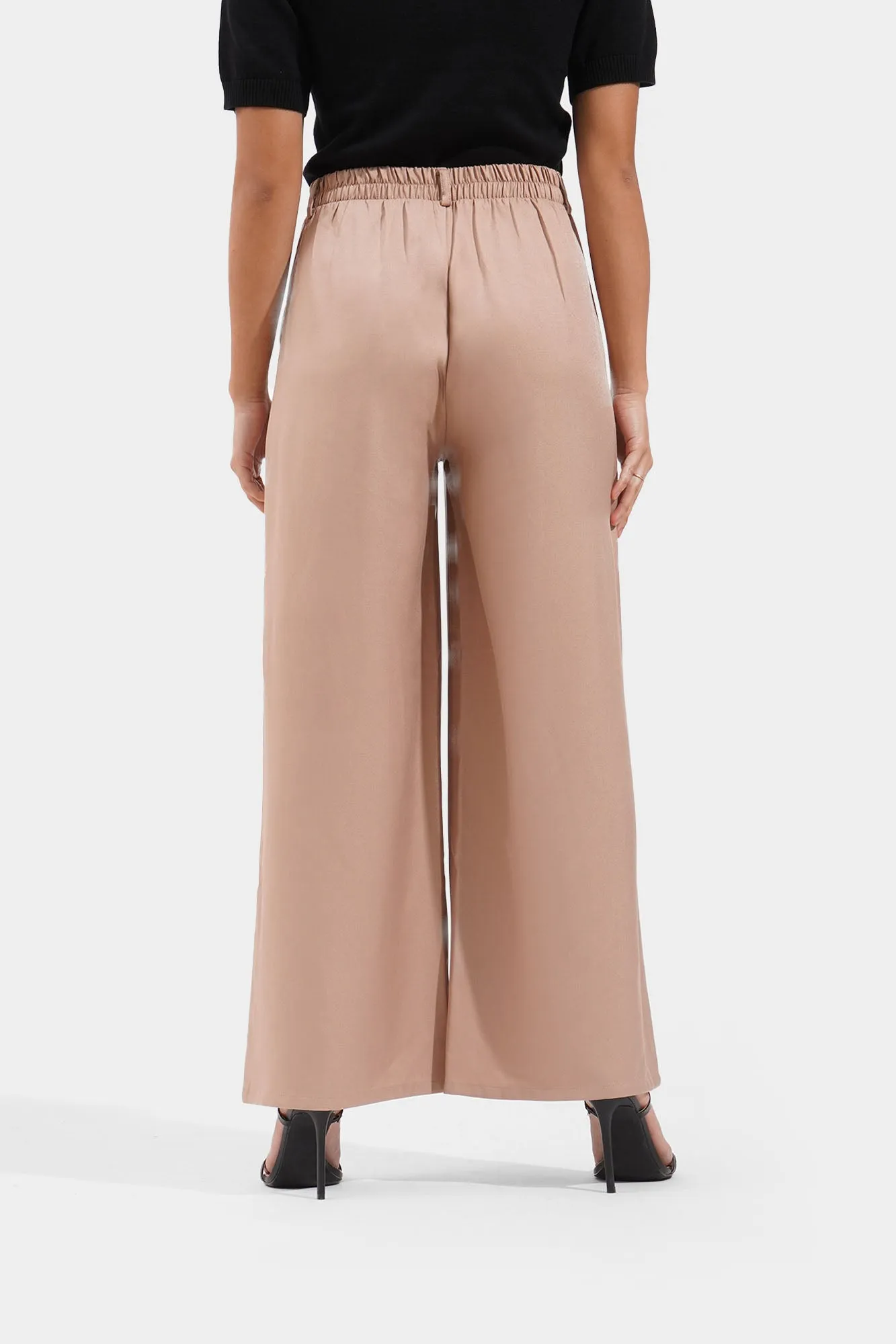 Pleated Wide Leg Trousers