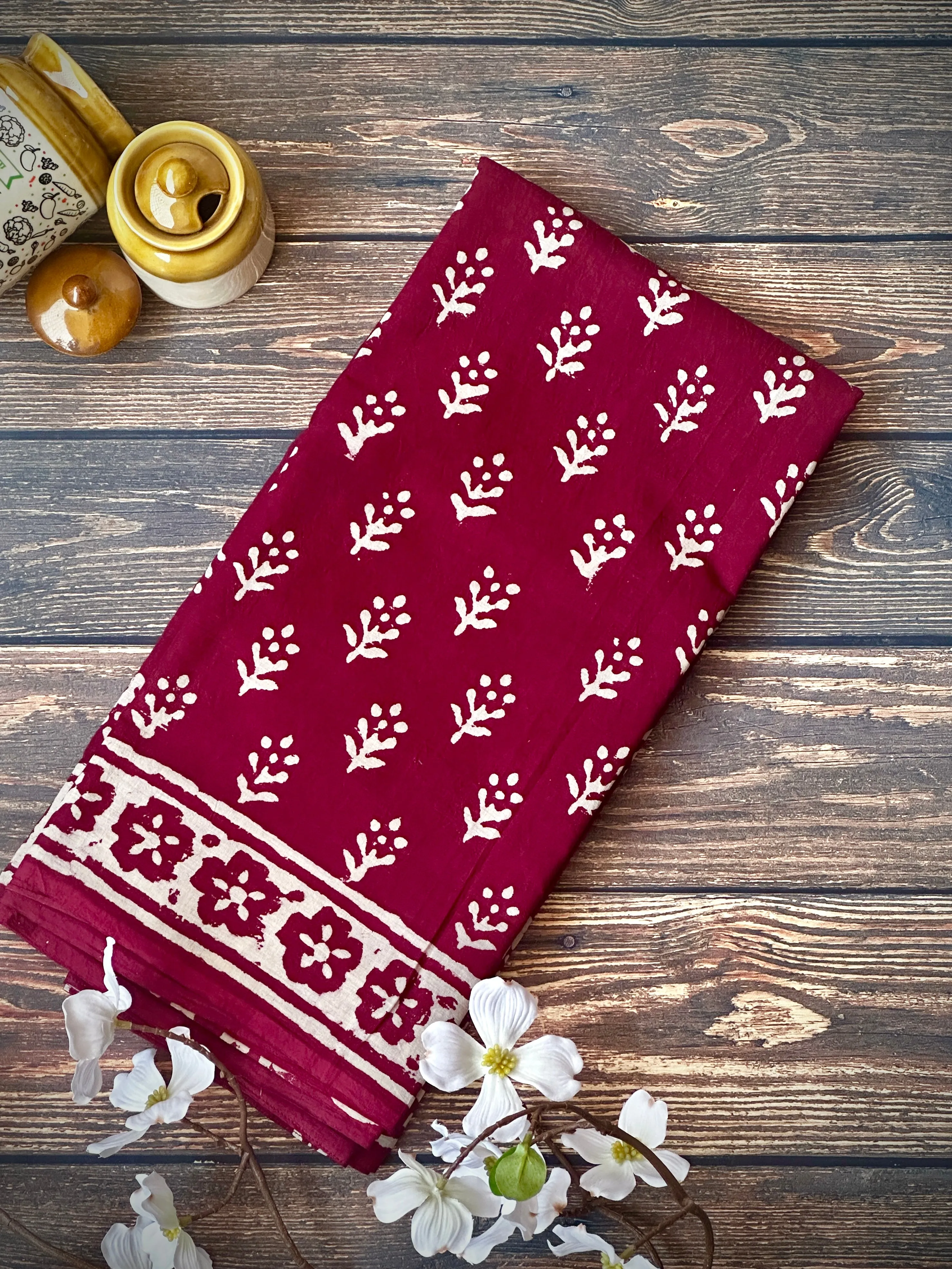 Plum | Printed Practice Saree