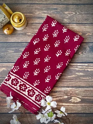 Plum | Printed Practice Saree