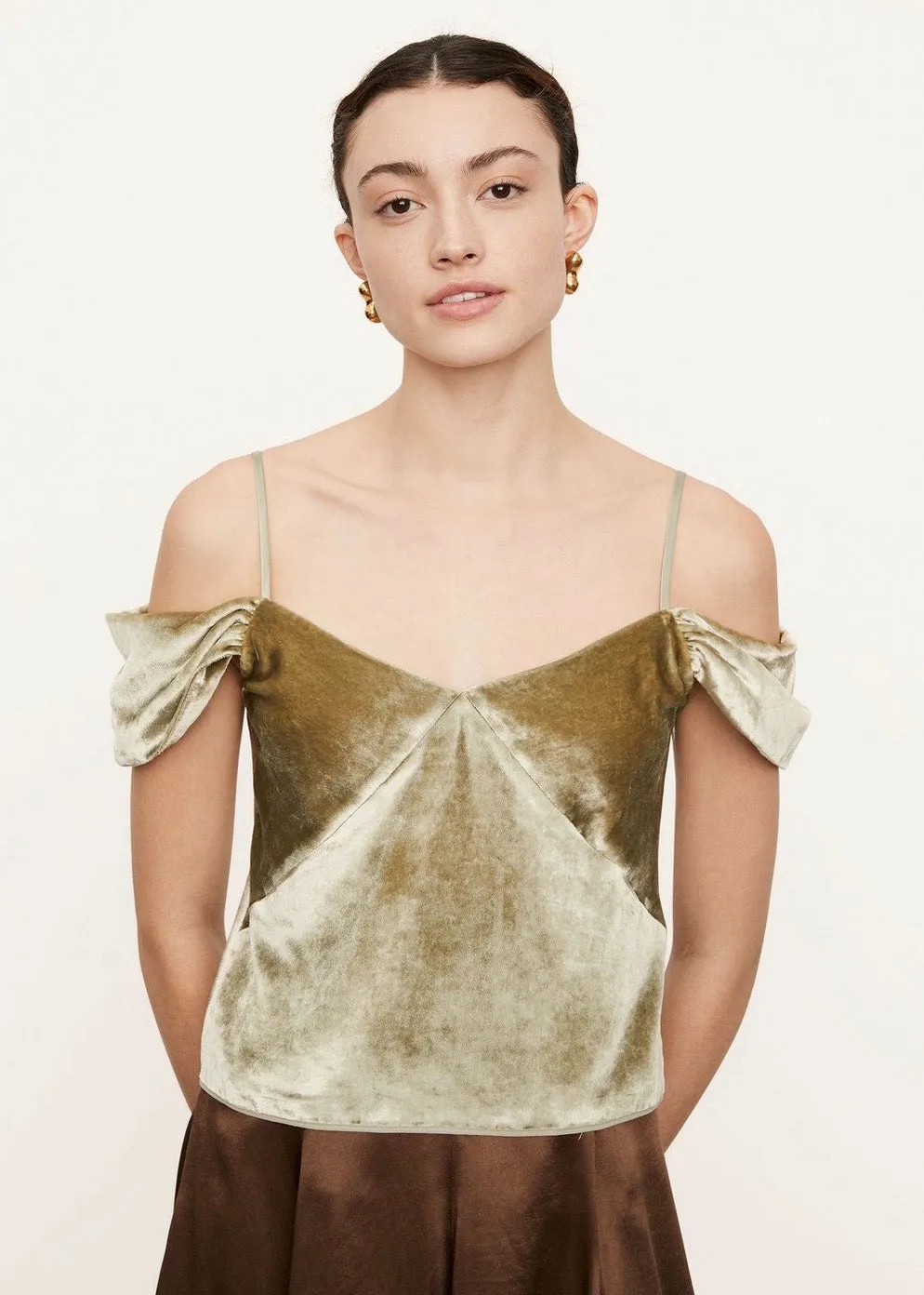 Poet Strap Slip Cami (Pistachio)